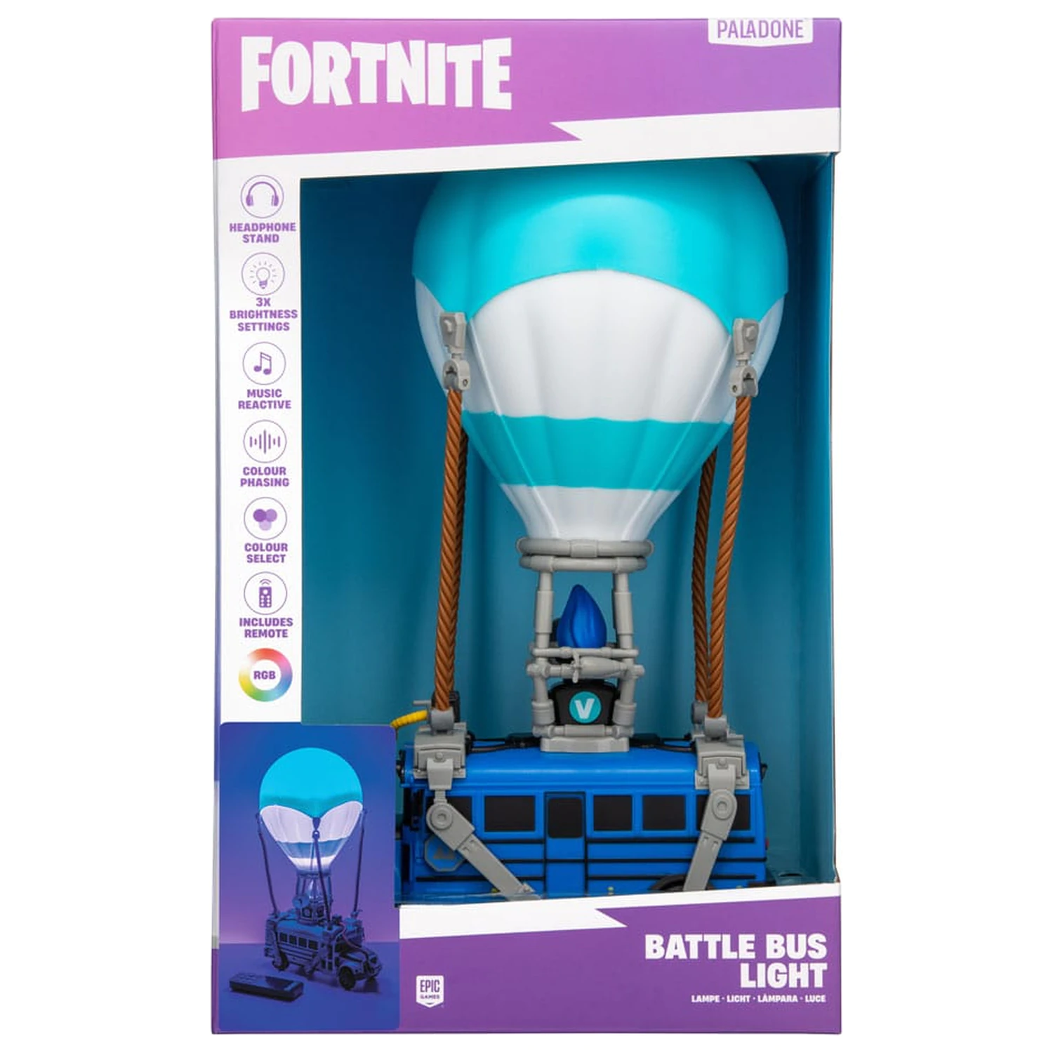 Fortnite Diorama Luč Bitka Bus fotografija izdelka