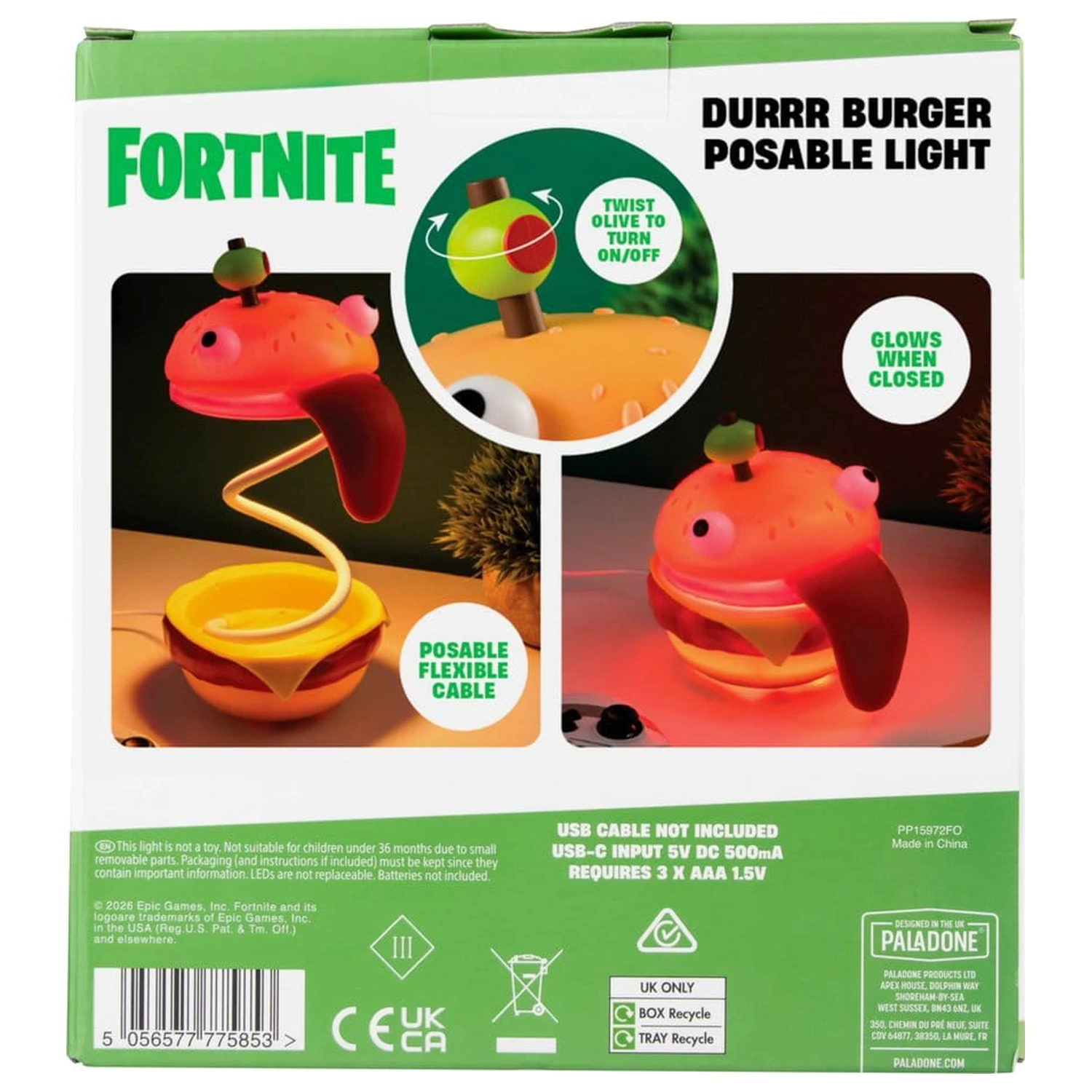 Fortnite Light Durrr Burger gibljiva 30 cm figura fotografija izdelka
