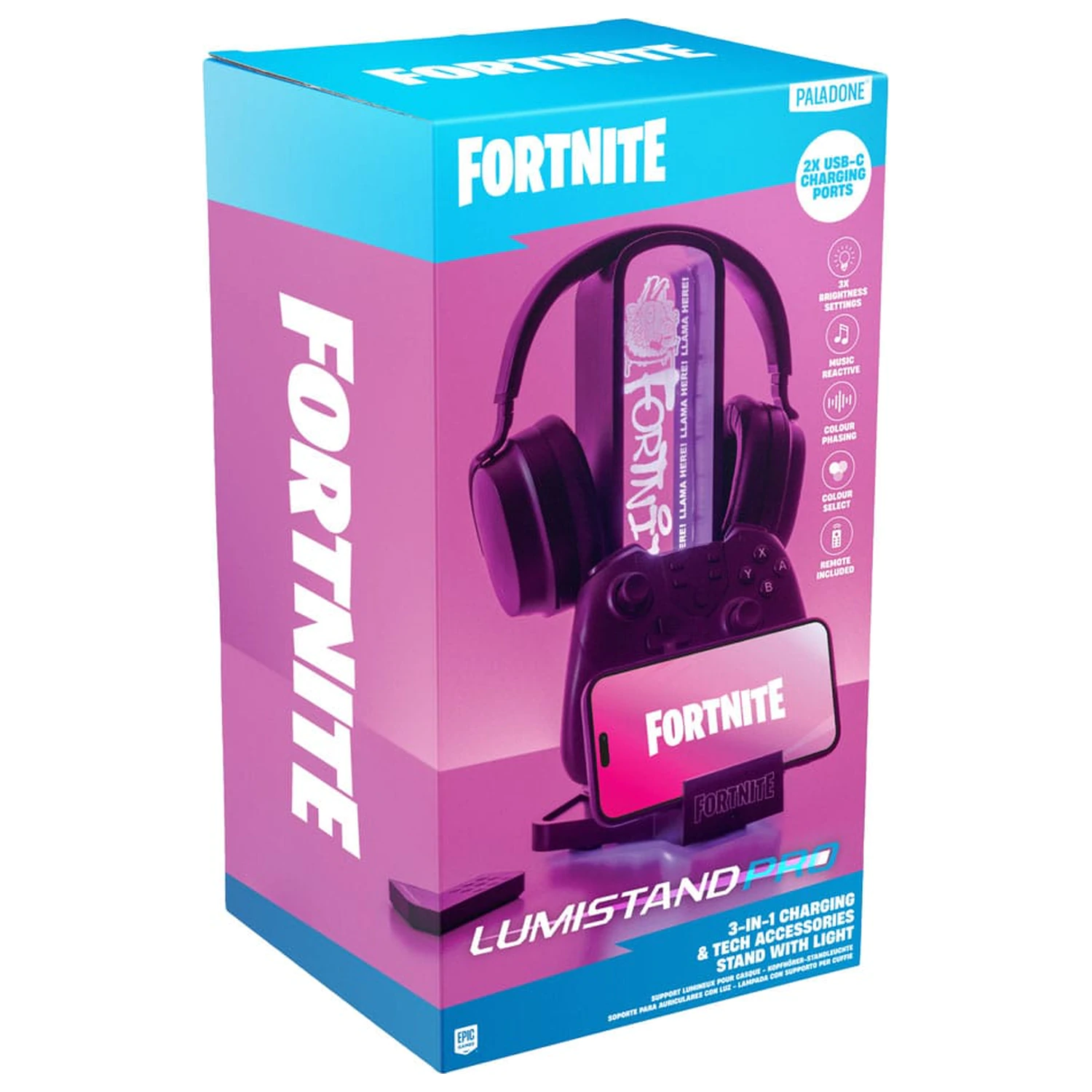 Fortnite namizno stojalo za slušalke z lučko 30 cm fotografija izdelka