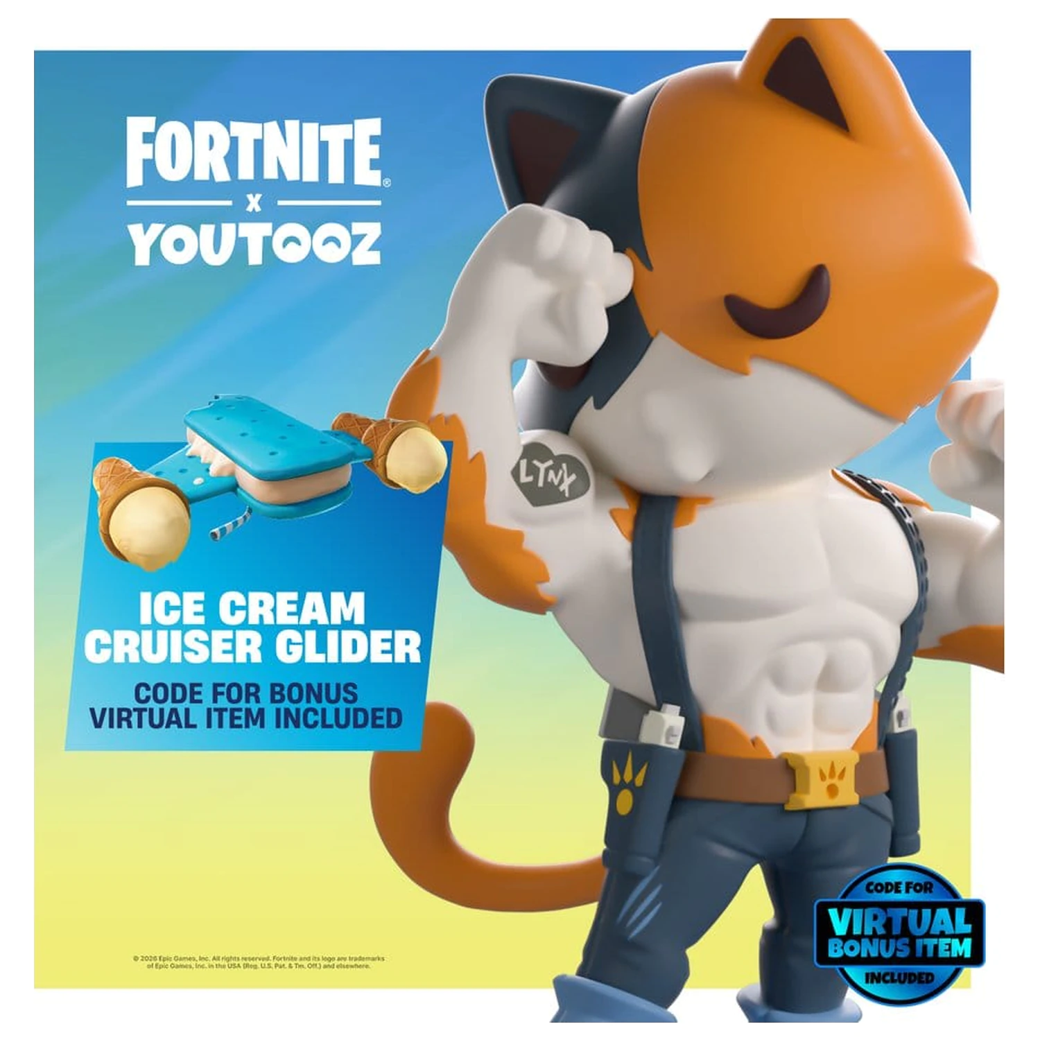 Fortnite vinilna figura Meowscles 13 cm fotografija izdelka