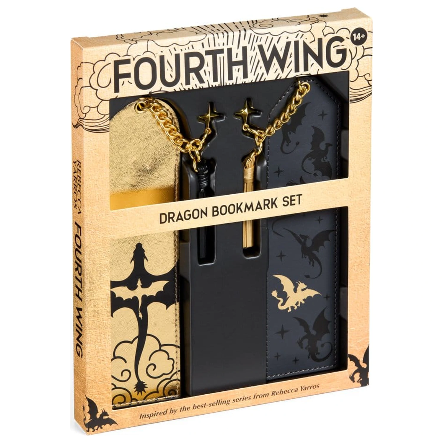 Fourth Wing zaznamki 2-pak Zmaj 15 cm fotografija izdelka