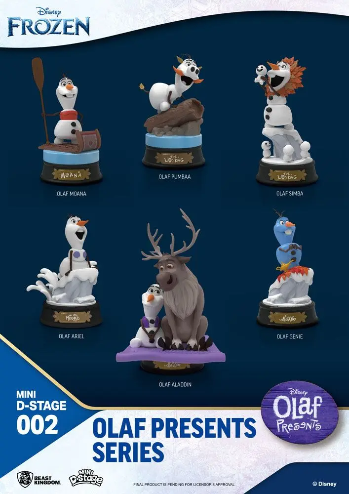 Frozen Mini Diorama Odrske Kipi 6-paket Olaf Presents 12 cm fotografija izdelka