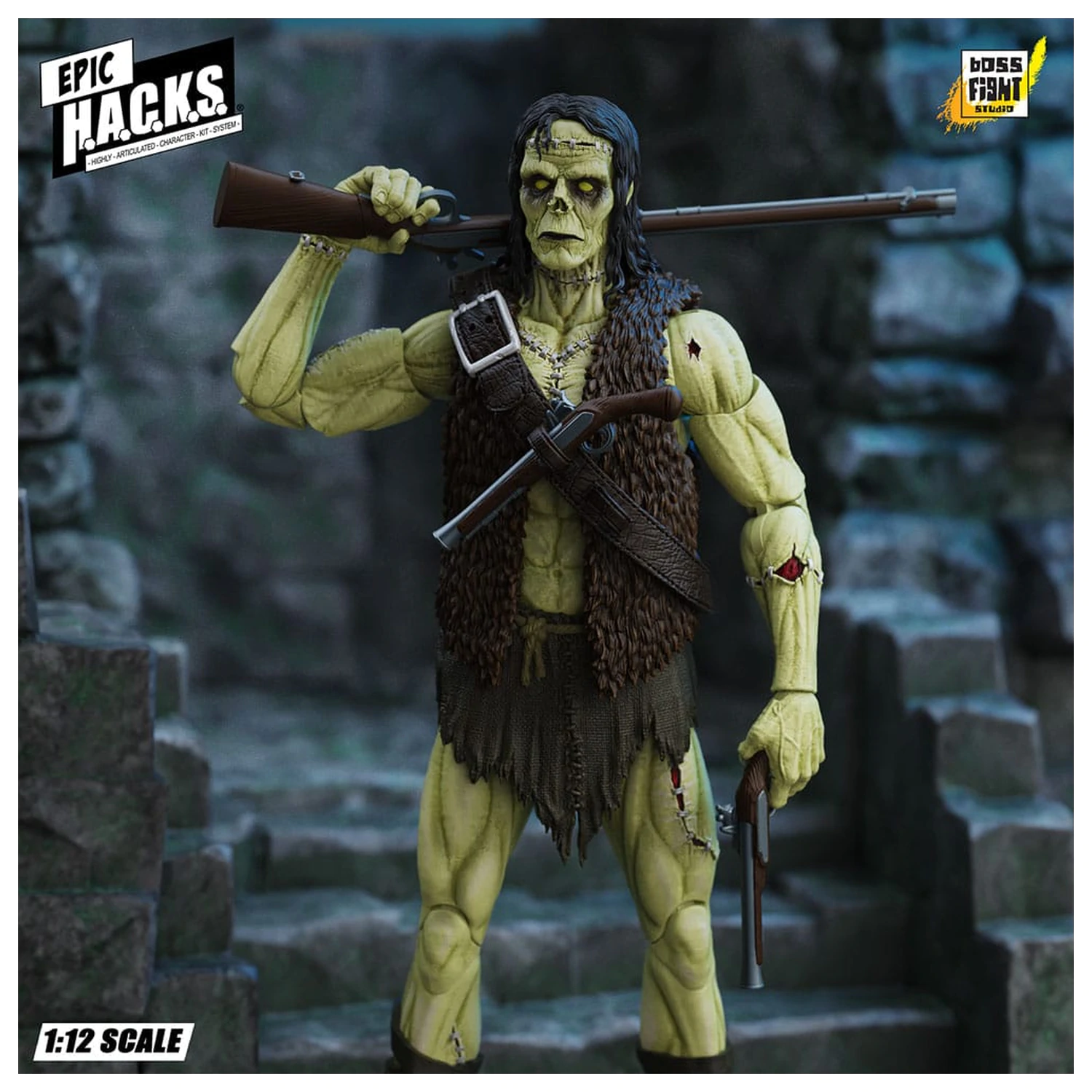 Frankenstein's Monster Epic H.A.C.K.S. akcijska figura 1/12 Undead Creature 19 cm fotografija izdelka