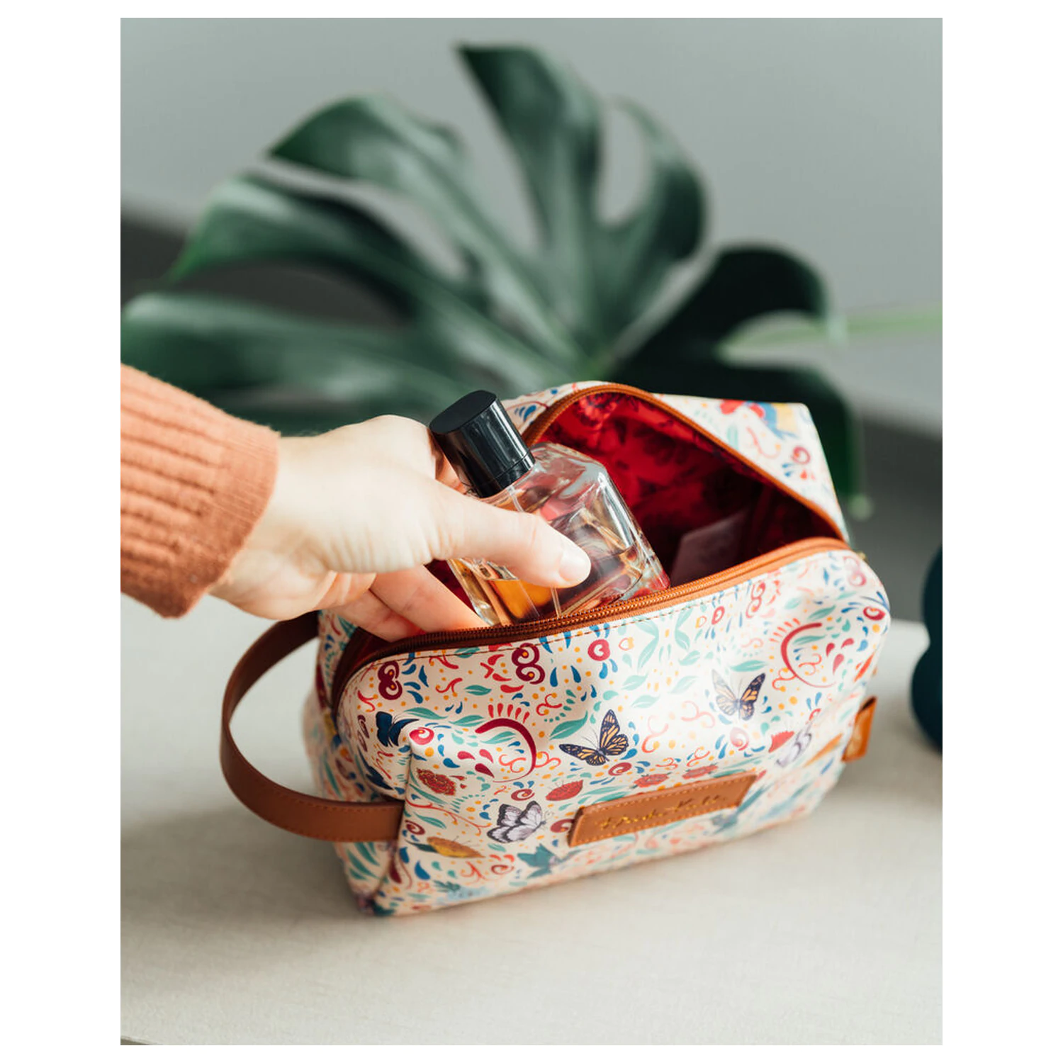 Frida Kahlo Long Live Life toaletni kovček fotografija izdelka