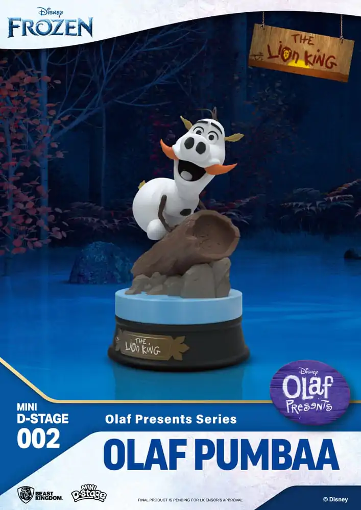 Zamrznjena Mini Diorama Stage PVC figura Olaf Presents Olaf Pumba 12 cm fotografija izdelka