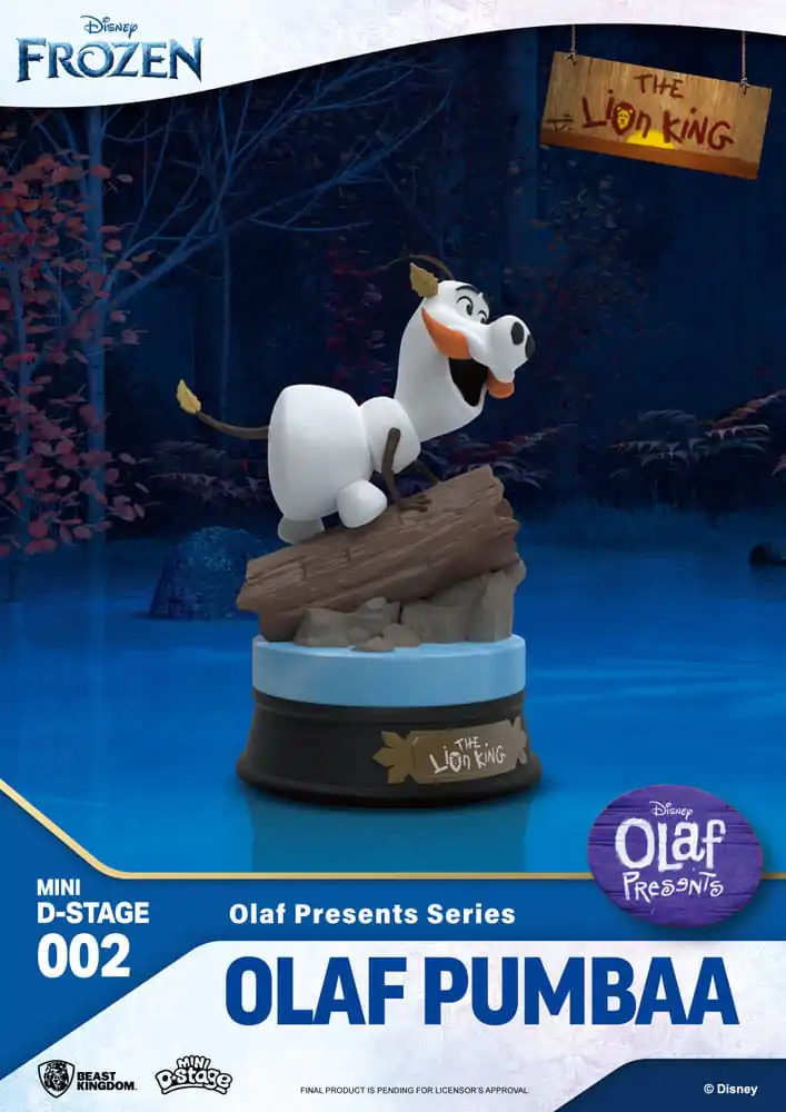 Zamrznjena Mini Diorama Stage PVC figura Olaf Presents Olaf Pumba 12 cm fotografija izdelka