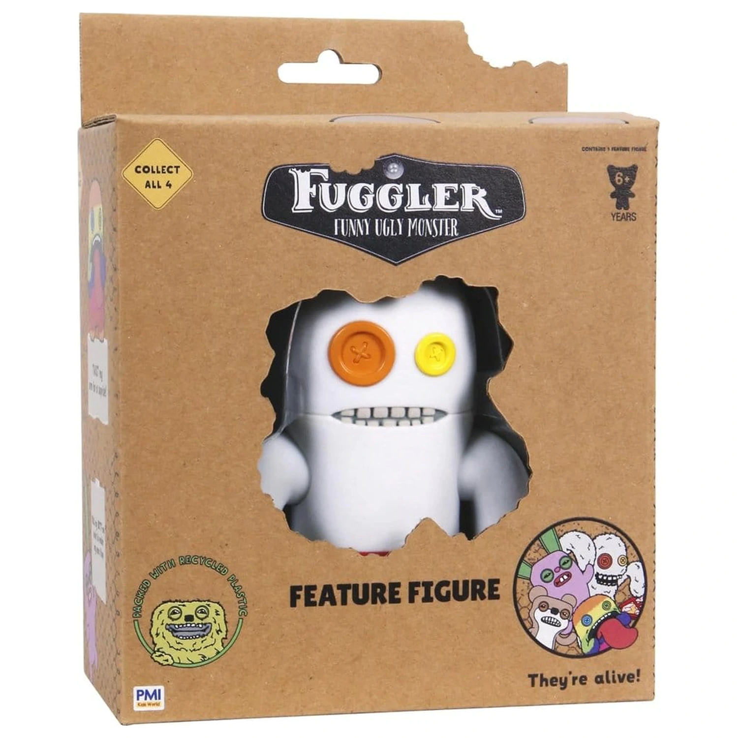 Fuggler: Feature Figures Figura Window Box Sasquoosh White fotografija izdelka