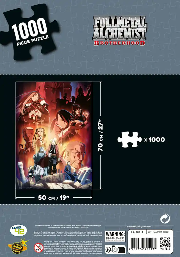 Fullmetal Alchemist: Brotherhood Puzzle Characters (1000 kosov) fotografija izdelka