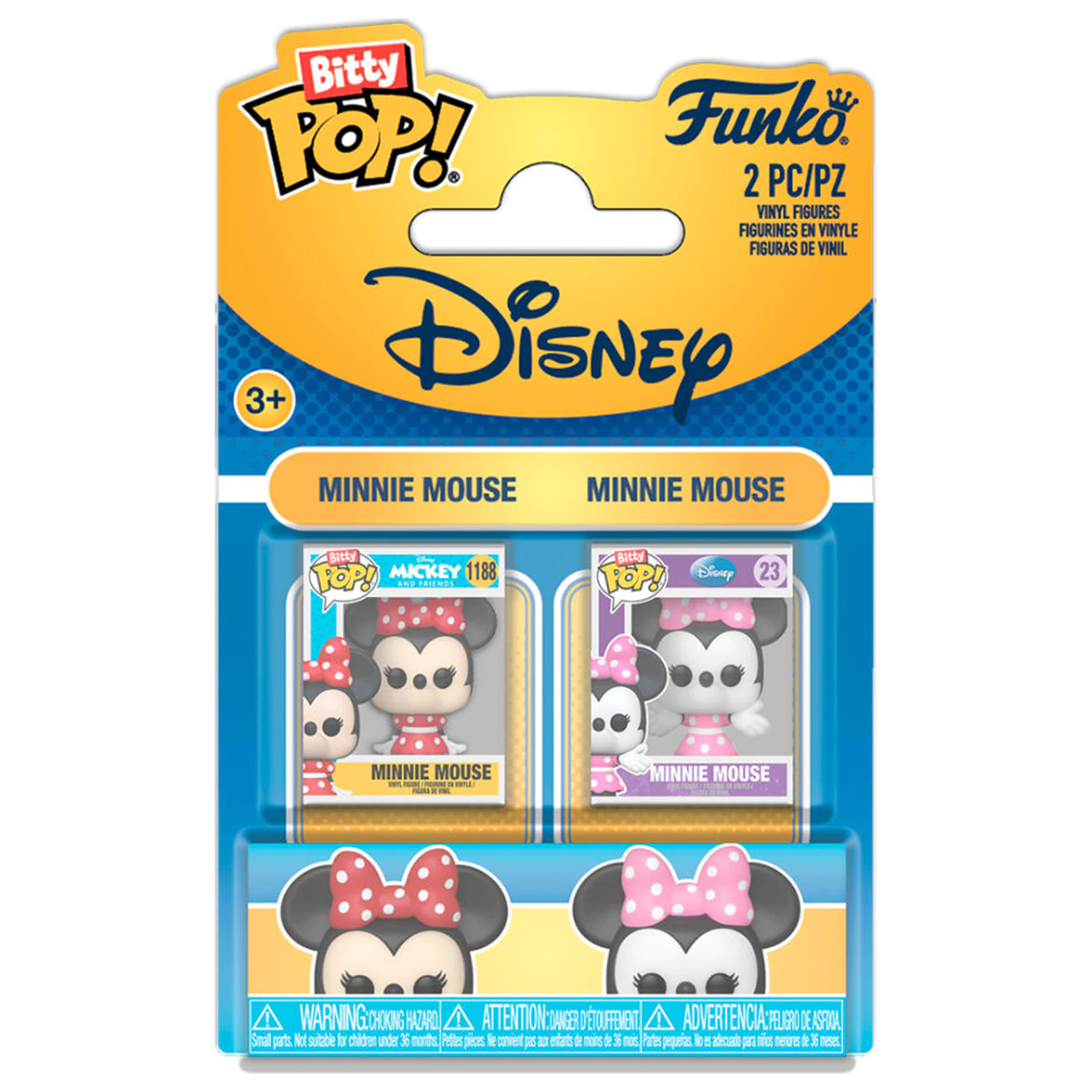 Funko Bitty POP pakiranje 2 figur Disney Minnie & Classic Minnie fotografija izdelka