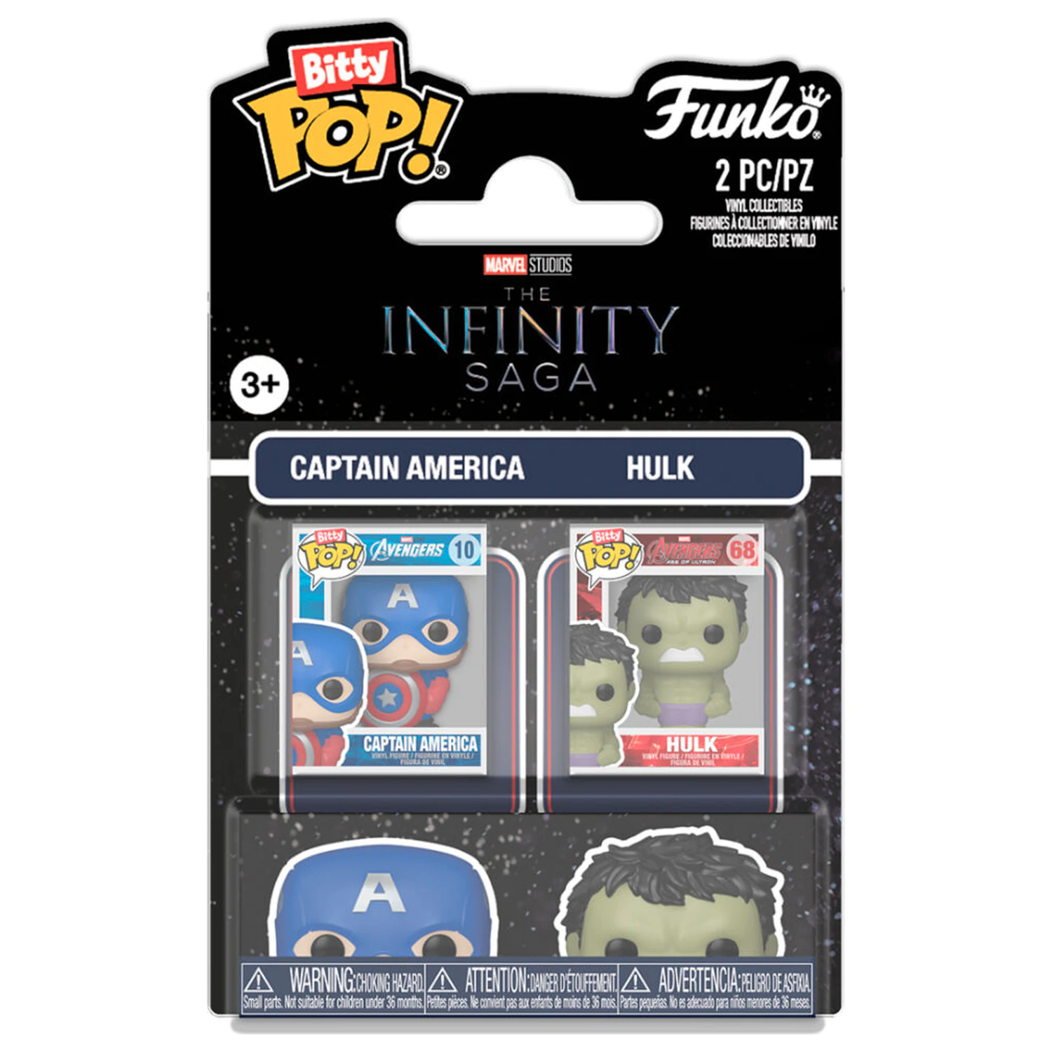 Funko Bitty POP paket 2 figur Marvel Infinity Saga Captain America & Hulk fotografija izdelka