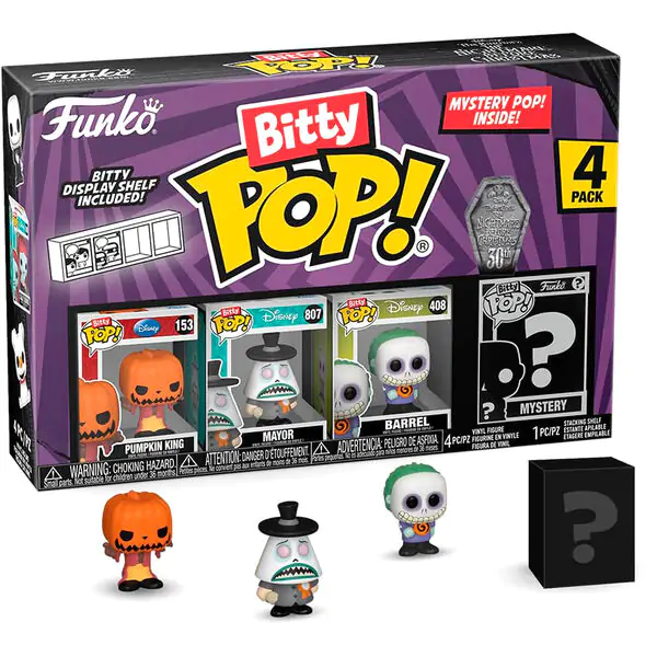 Bitty POP! Vinilna Figura 4-Pack Disney Nightmare Before Christmas Pumpkin King fotografija izdelka