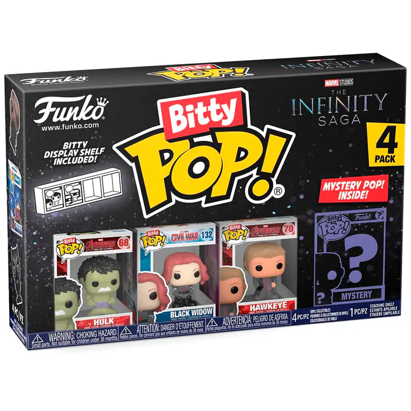 Blister s 4 figuricami Bitty POP Marvel The Infinity Saga Hulk fotografija izdelka