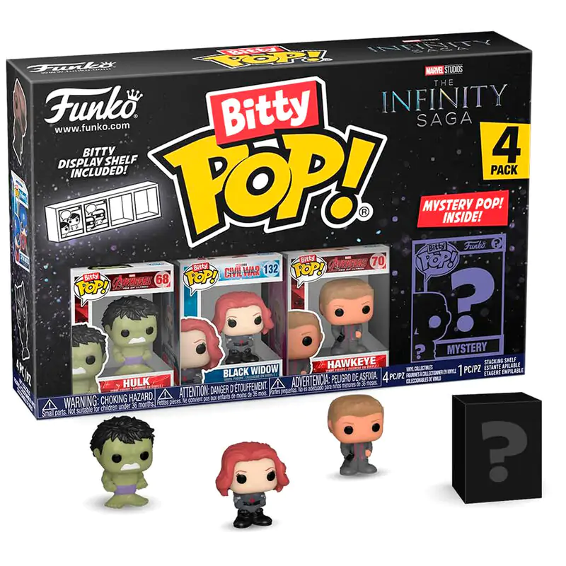 Blister s 4 figuricami Bitty POP Marvel The Infinity Saga Hulk fotografija izdelka