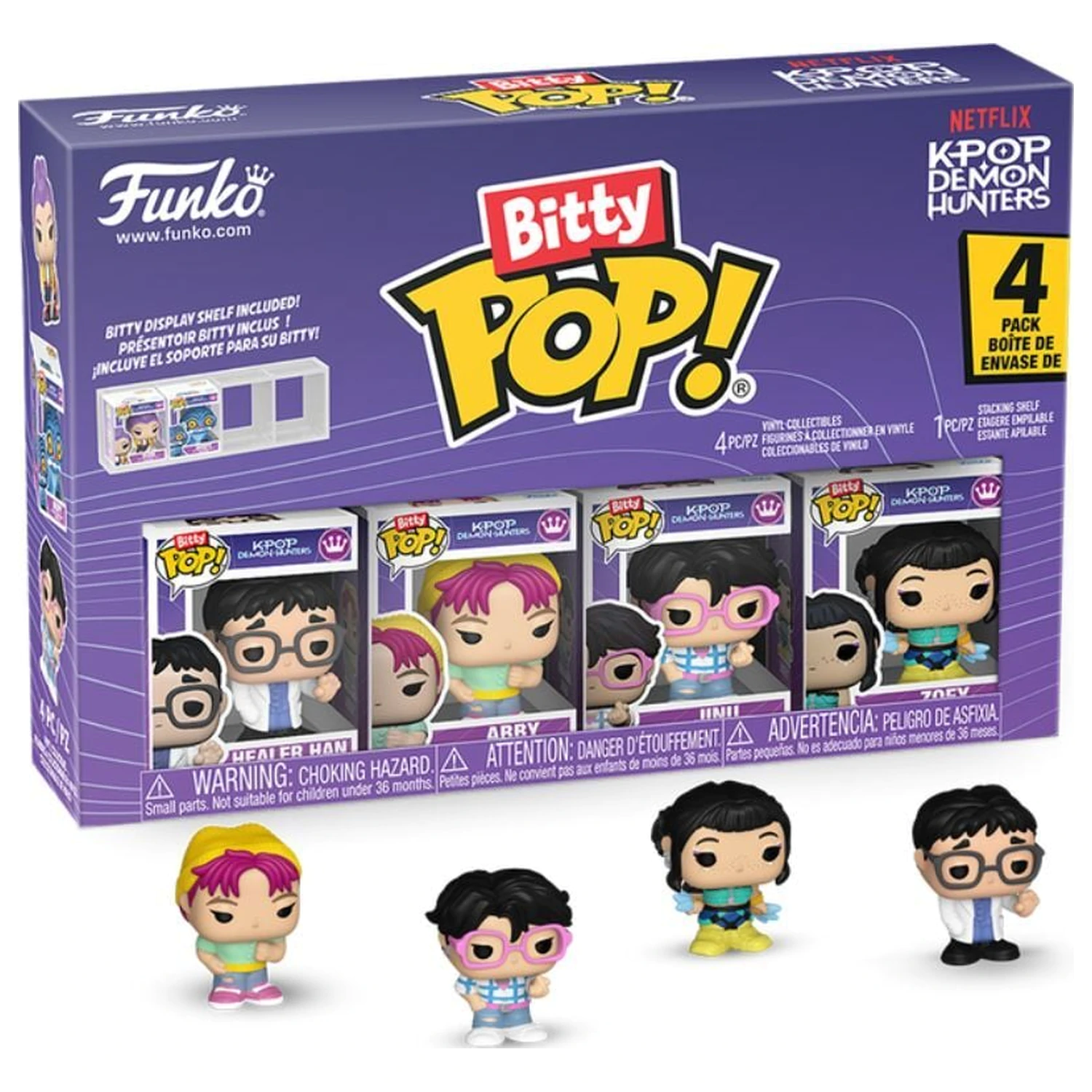 Komplet 4 figuric Funko Bitty POP KPop Demon Hunters fotografija izdelka