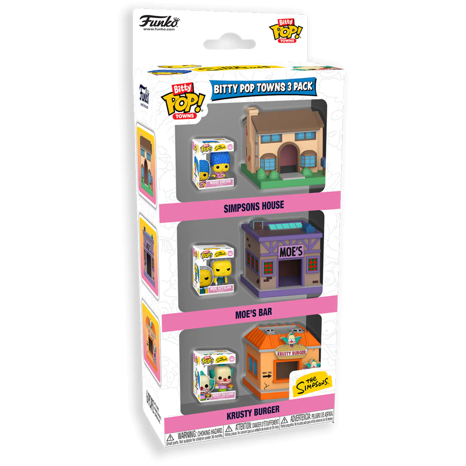 Funko Bitty Pop! 3-paket Towns The Simpsons fotografija izdelka