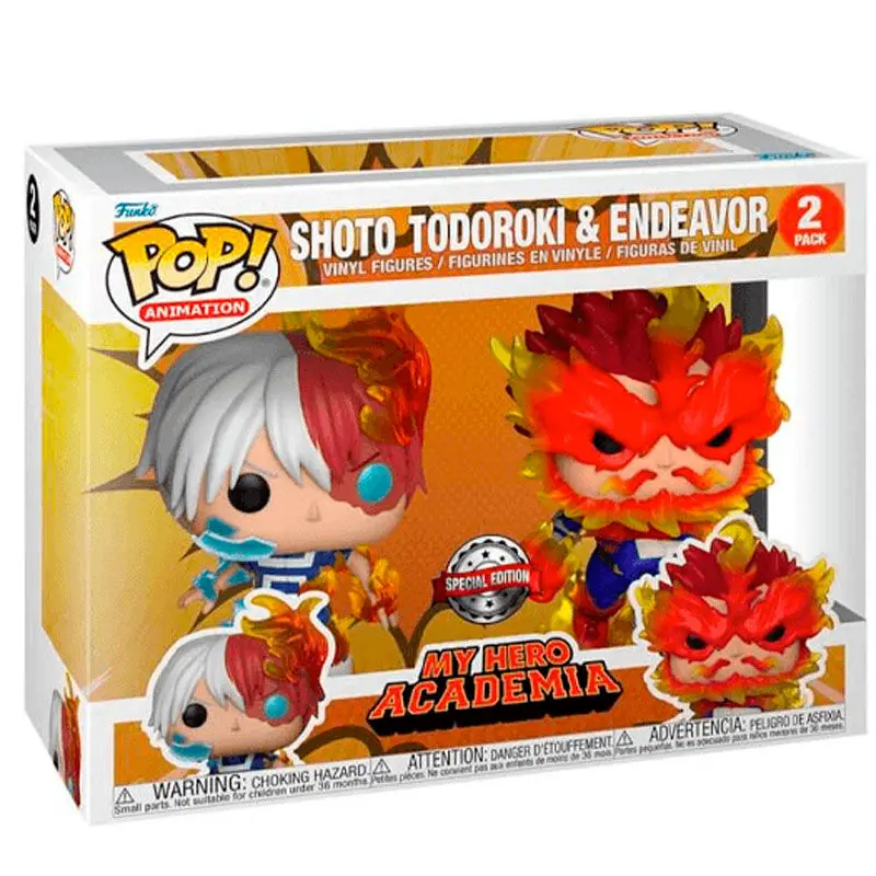 My Hero Academia POP! Vinyl Figuren 2-Pack Endeavor & Todoroki 9 cm fotografija izdelka