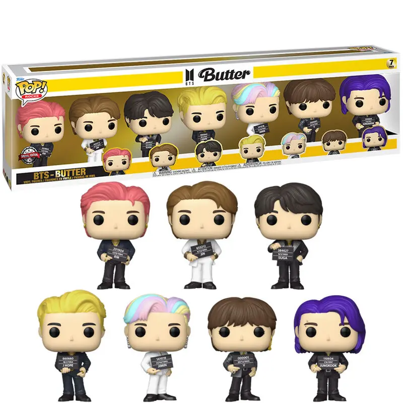 BTS POP! Rocks Vinilne Figure Set 7-Pack Butter 9 cm fotografija izdelka