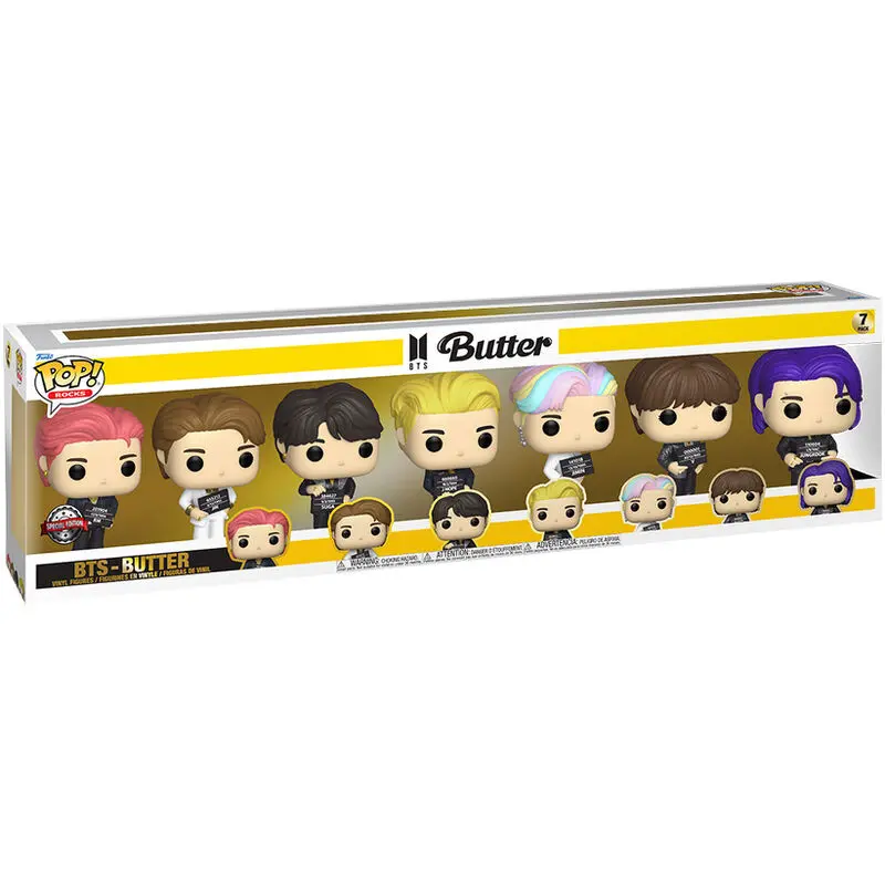 BTS POP! Rocks Vinilne Figure Set 7-Pack Butter 9 cm fotografija izdelka