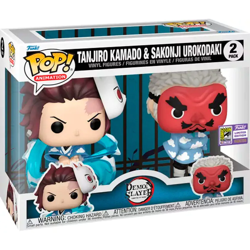 Funko POP paket 2 figurici Demon Slayer Kimetsu no Yaiba Tanjiro Kamado & Sakonji Urokodaki fotografija izdelka