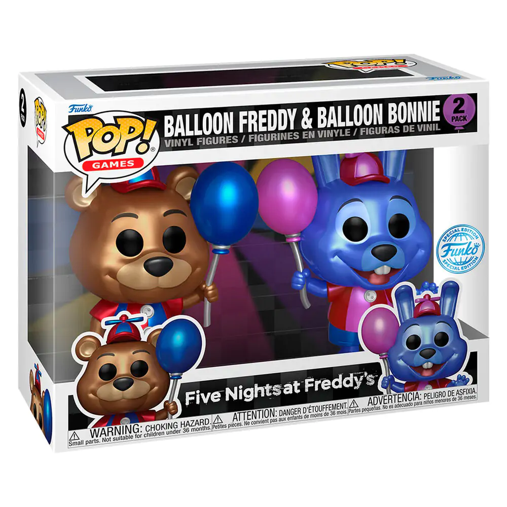 Funko POP paket 2 figurici Five Nights at Freddys Ballon Freddy & Balloon Bonnie Exclusive fotografija izdelka