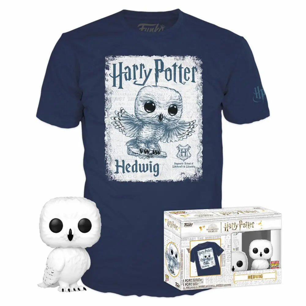 Funko POP & majica Harry Potter Hedwig Funko POP! figura & škatla z majico fotografija izdelka