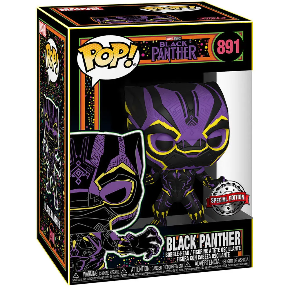 Funko POP & Tee Marvel Wakanda Forever Black Panther figura & majica v škatli Ekskluzivno fotografija izdelka