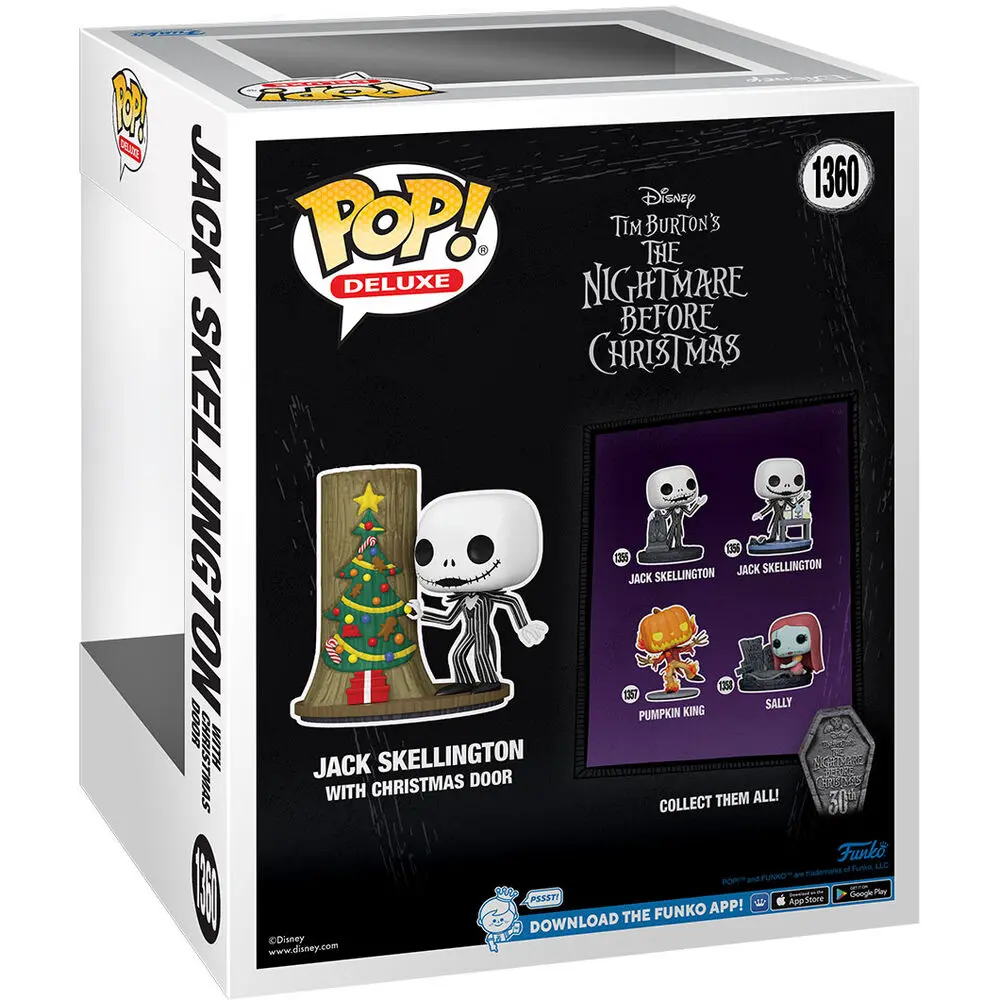 Nightmare before Christmas 30th POP! Deluxe Vinil Figura Jack w/C.Town Door 9 cm fotografija izdelka