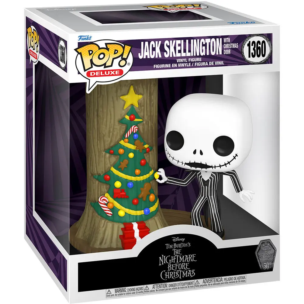 Nightmare before Christmas 30th POP! Deluxe Vinil Figura Jack w/C.Town Door 9 cm fotografija izdelka