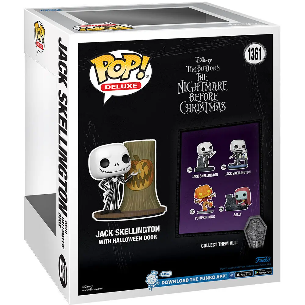 Nightmare before Christmas 30th POP! Deluxe Vinil Figura Jack w/H.Town Door 9 cm fotografija izdelka