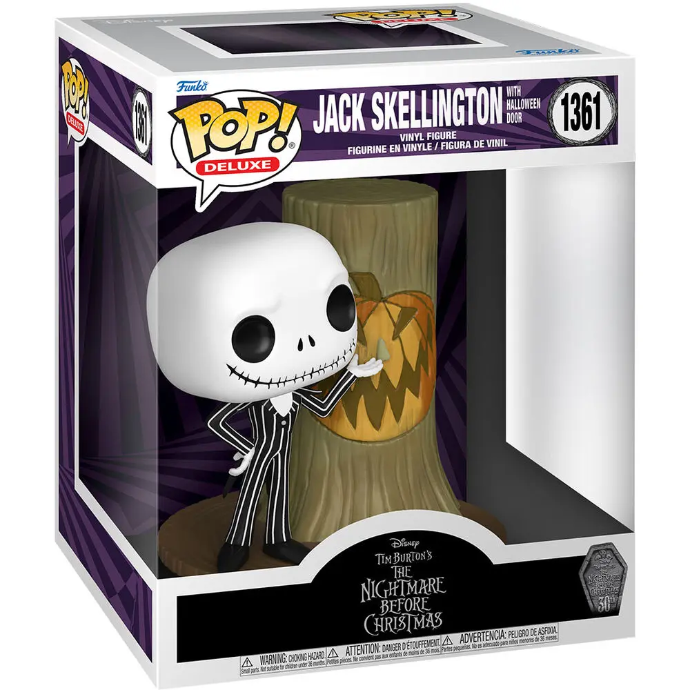 Nightmare before Christmas 30th POP! Deluxe Vinil Figura Jack w/H.Town Door 9 cm fotografija izdelka