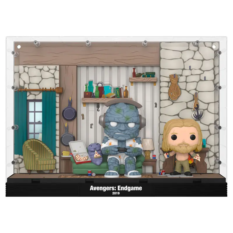 Avengers Endgame POP Moments Deluxe Vinyl Figure 2-Pack Thor's House 9 cm fotografija izdelka
