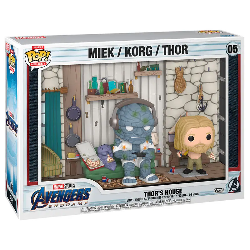 Avengers Endgame POP Moments Deluxe Vinyl Figure 2-Pack Thor's House 9 cm fotografija izdelka
