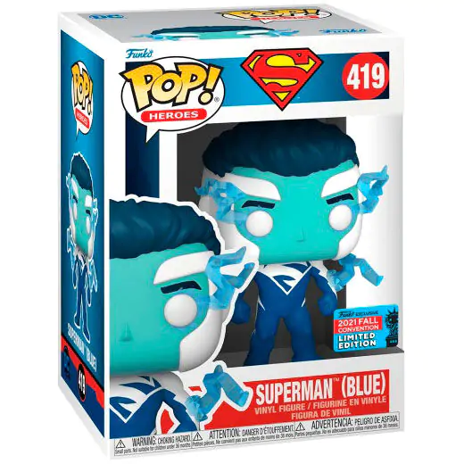 DC Comics POP! Vinilna Figura Superman (Blue) (NYCC/Fall Con.) 9 cm fotografija izdelka