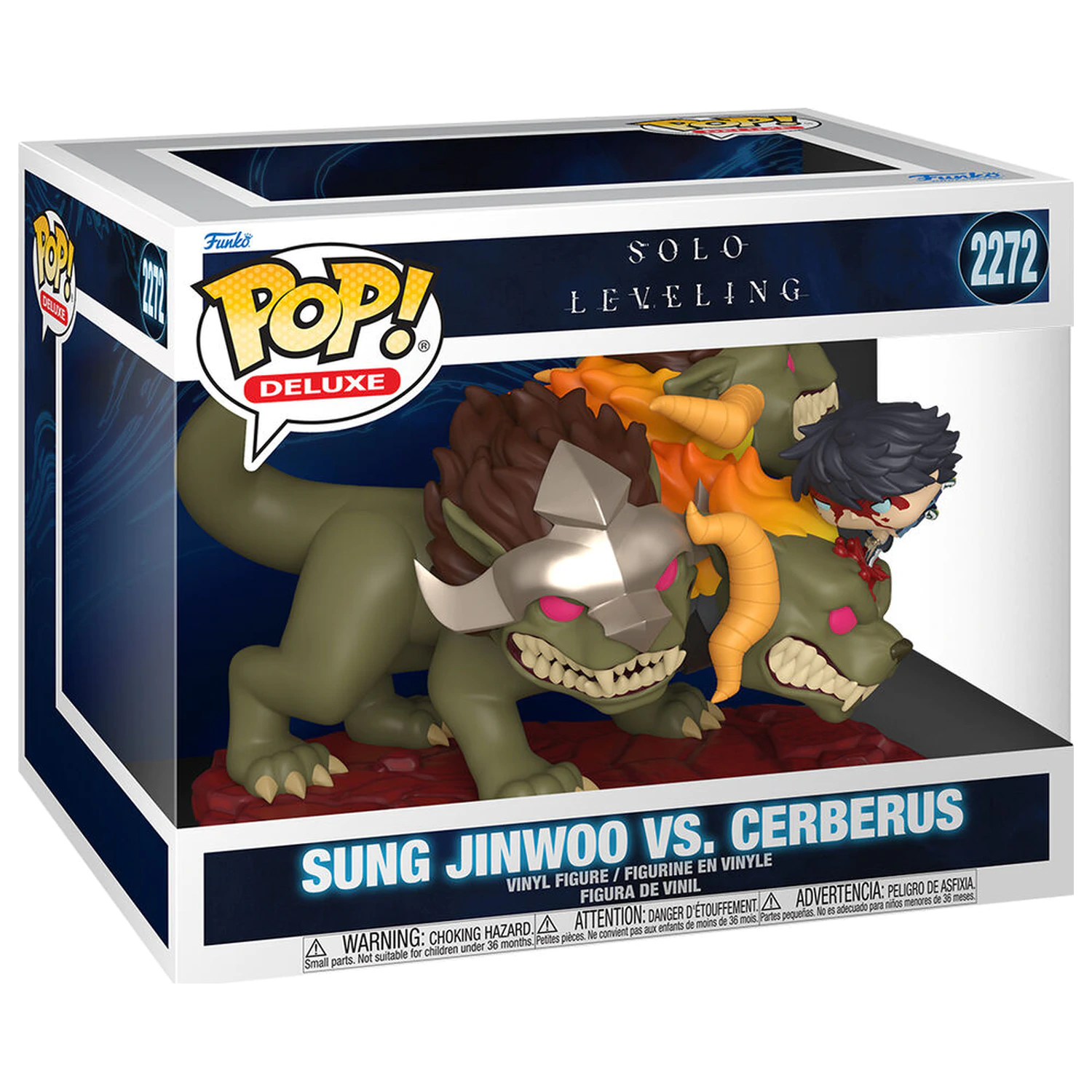 Funko POP figura Deluxe Solo Leveling Sung Jinwoo vs. Cerberus fotografija izdelka