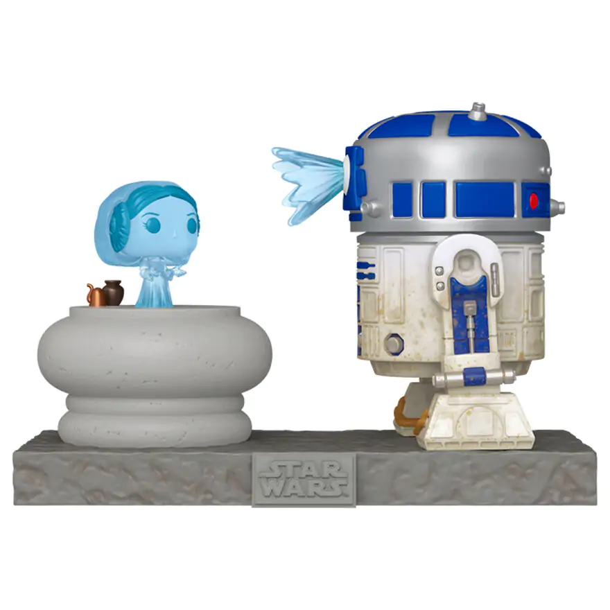 Funko POP figurica Deluxe Star Wars R2-D2 in Princess Leia Hologram fotografija izdelka