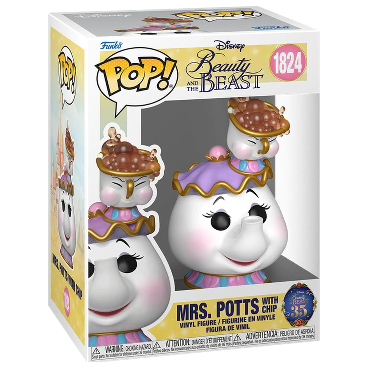 Funko POP figura Disney Beauty And The Beast Mrs. Potts z Chipom fotografija izdelka