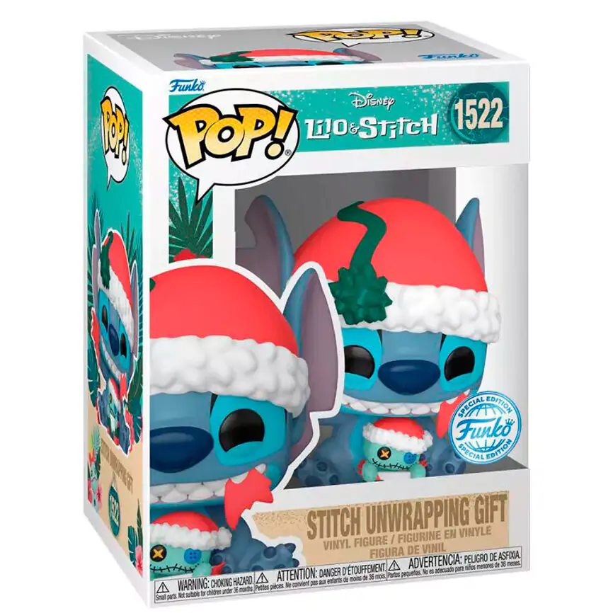 Funko POP figurica Disney Lilo & Stitch - Stitch Unwrapping Gift fotografija izdelka