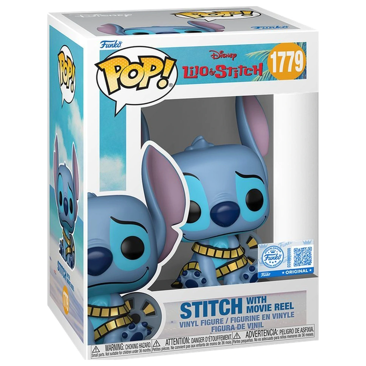 Funko POP figura Disney Lilo & Stitch - Stitch with Movie Reel Exclusive fotografija izdelka