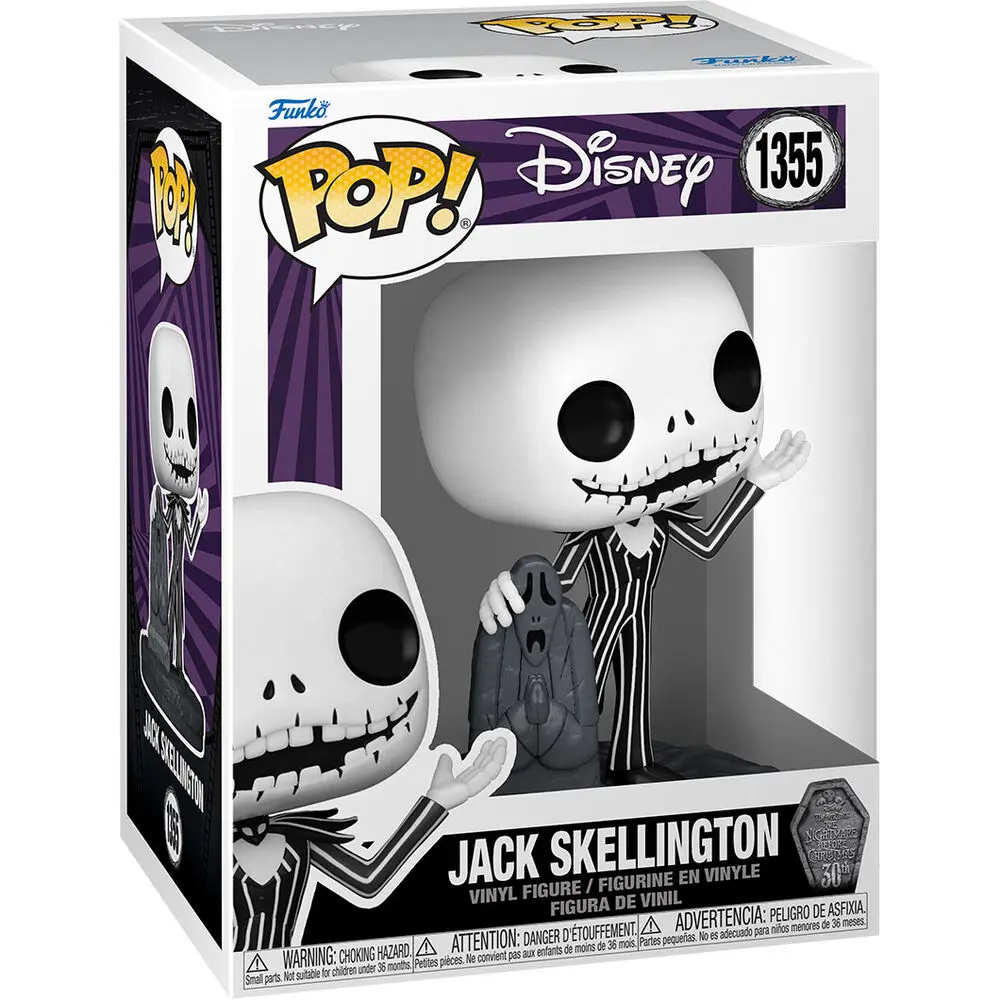 Nightmare before Christmas 30th POP! Disney Vinyl Figura Jack z nagrobnikom 9 cm fotografija izdelka