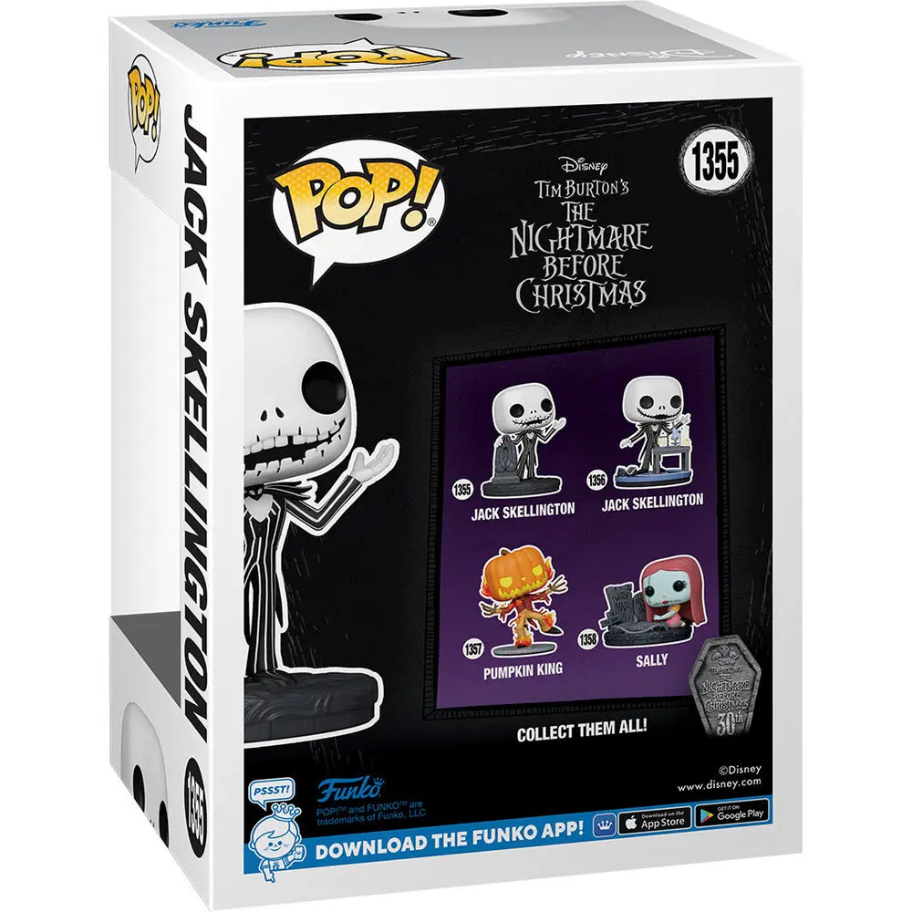 Nightmare before Christmas 30th POP! Disney Vinyl Figura Jack z nagrobnikom 9 cm fotografija izdelka