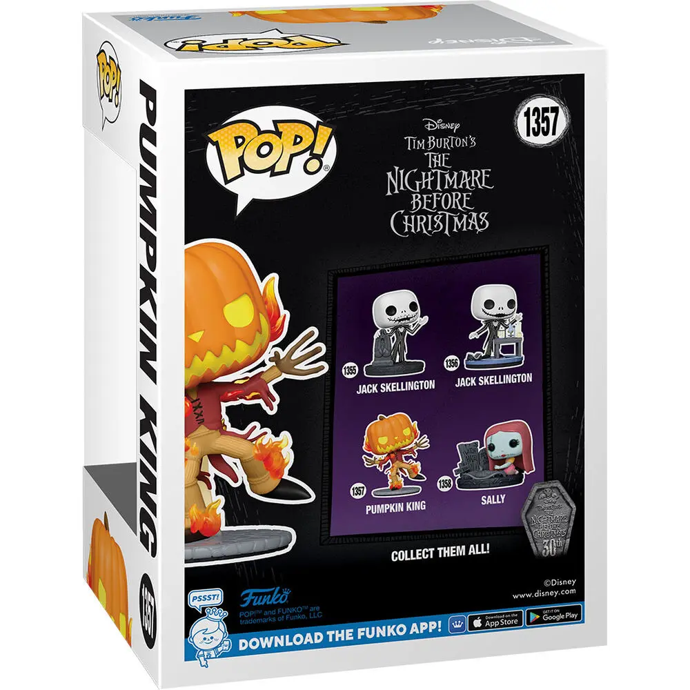 Nightmare before Christmas 30th POP! Disney Vinyl Figura Pumpkin King 9 cm fotografija izdelka