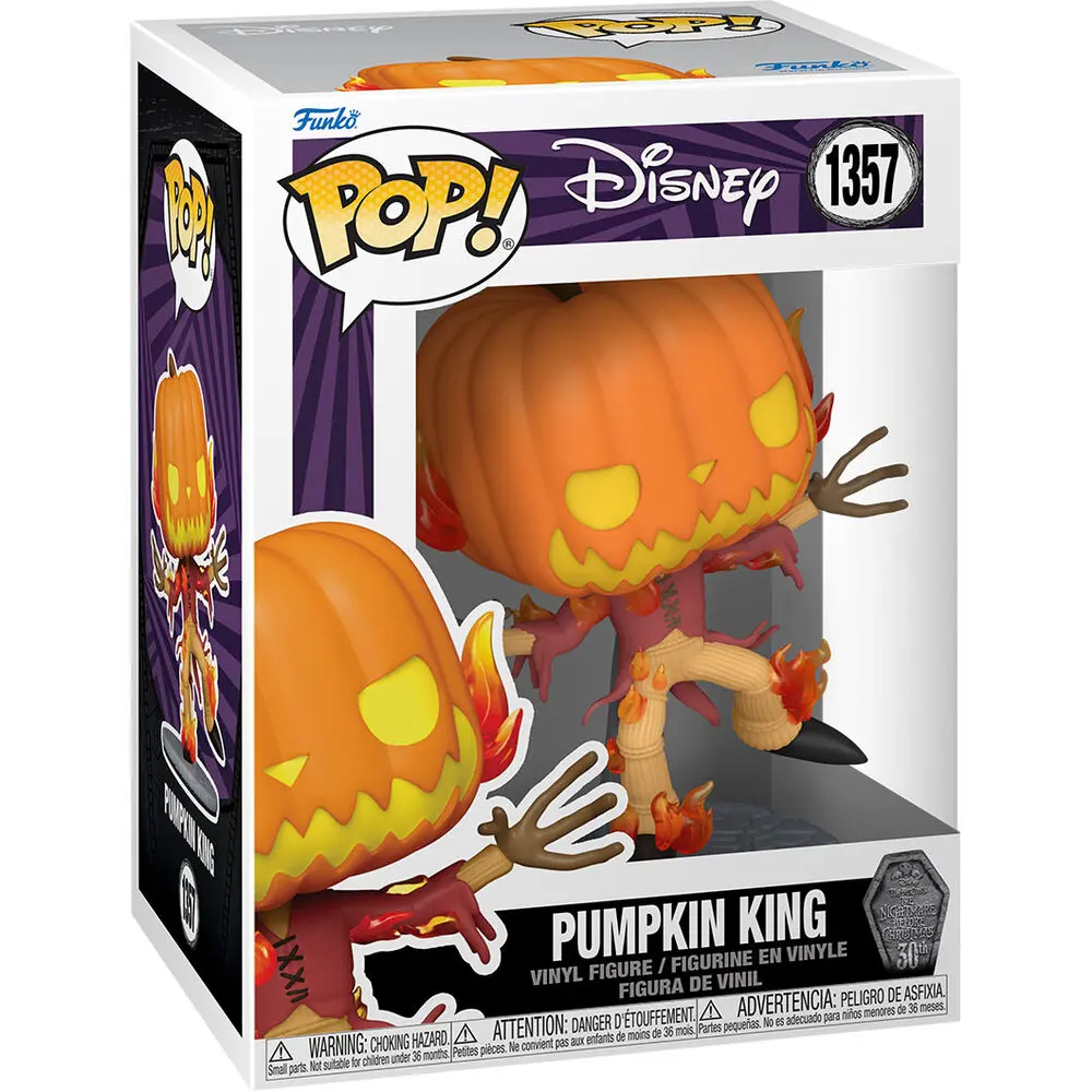 Nightmare before Christmas 30th POP! Disney Vinyl Figura Pumpkin King 9 cm fotografija izdelka