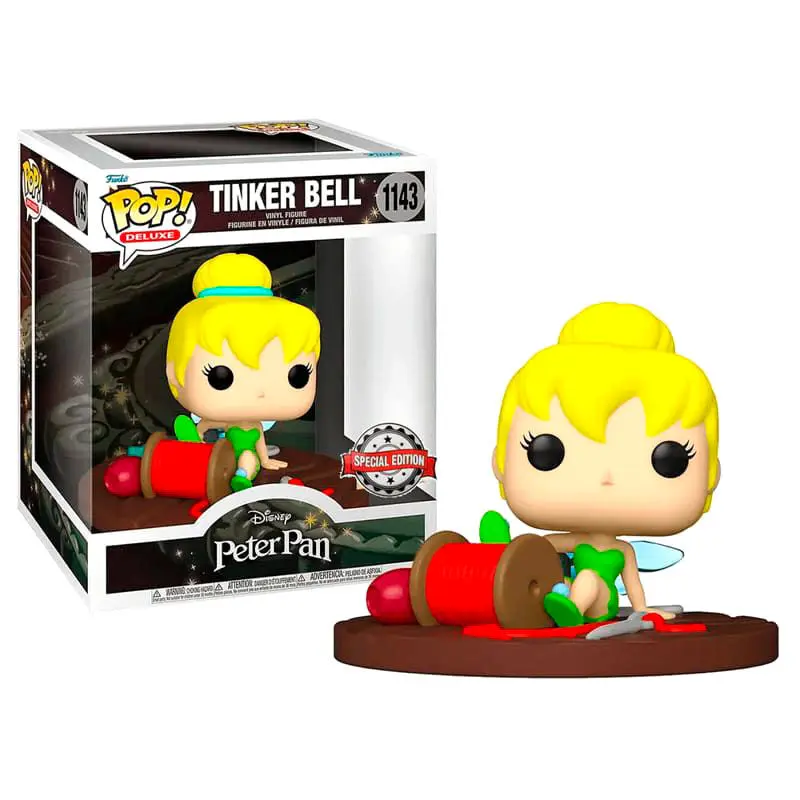 Peter Pan POP! Deluxe Vinilna Figura Tinker Bell na Špulici 9 cm fotografija izdelka