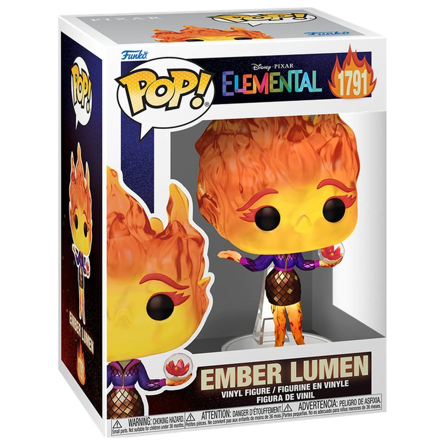 Funko POP figurica Disney Pixar Elemental Ember Lumen with Vivisteria Flower fotografija izdelka