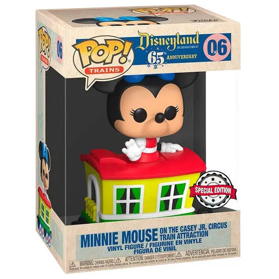 Disneyland Resort POP! Disney Train Cart Vinilna Figura Minnie Mouse na Casey Jr. Circus Train Attraction 9 cm fotografija izdelka