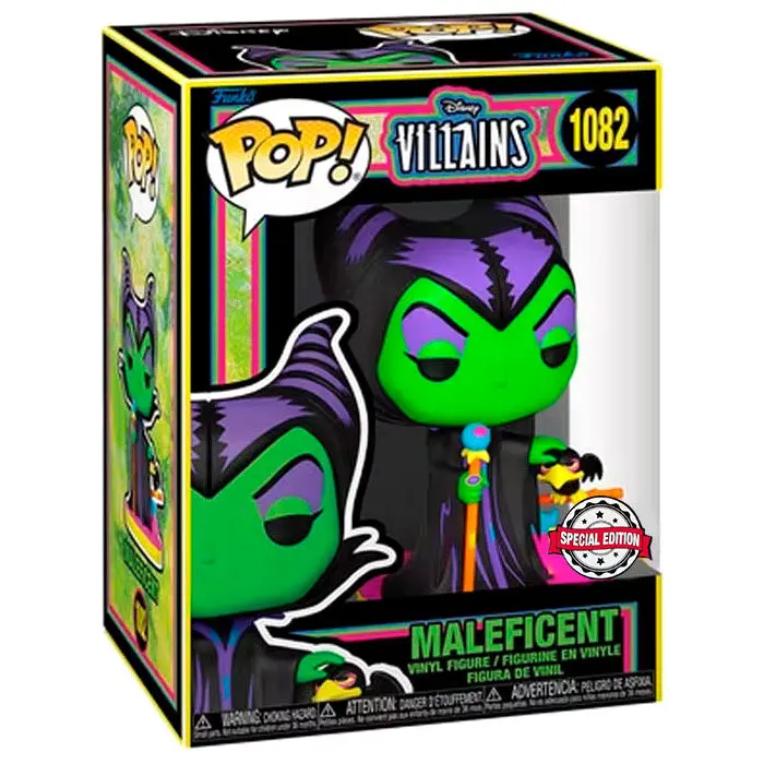 Disney Villains POP! Vinilna Figura Maleficent (Blacklight) 9 cm fotografija izdelka