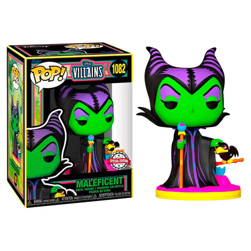 Disney Villains POP! Vinilna Figura Maleficent (Blacklight) 9 cm fotografija izdelka