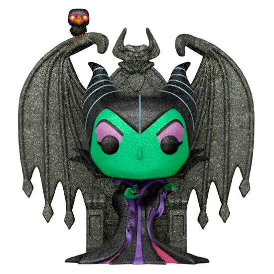 POP figurica Disneyjevi zlikovci Maleficent na prestolu Diamond Exclusive fotografija izdelka