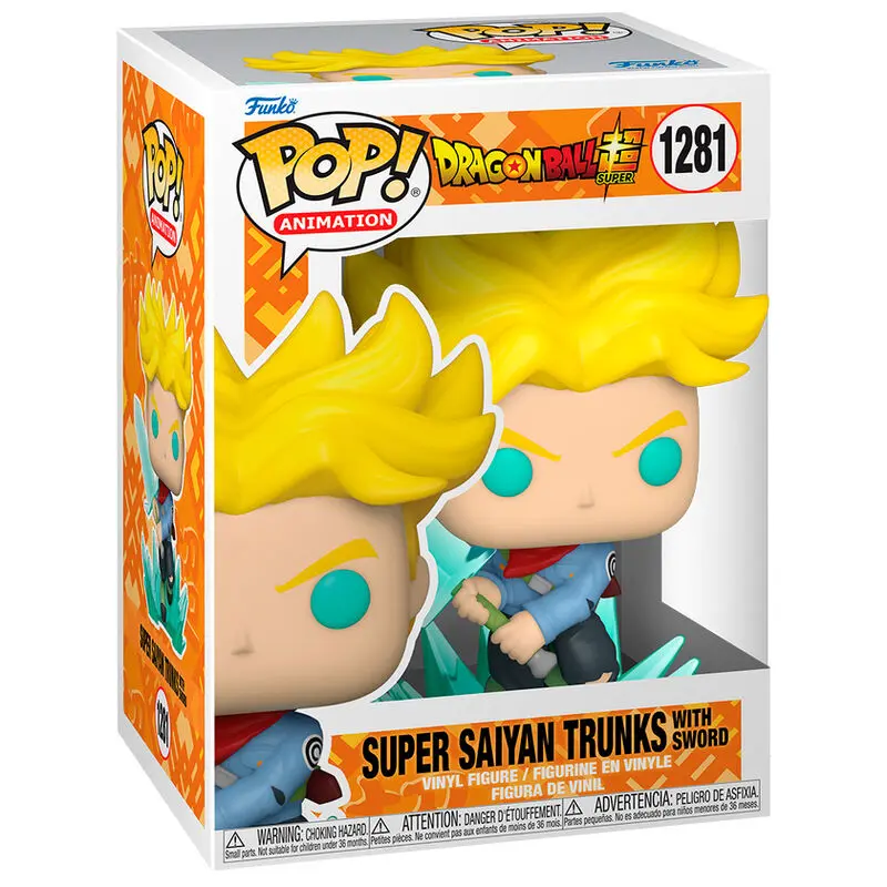 Dragon Ball Super POP! Animation Vinyl Figurica SS Trunks z mečem 9 cm fotografija izdelka