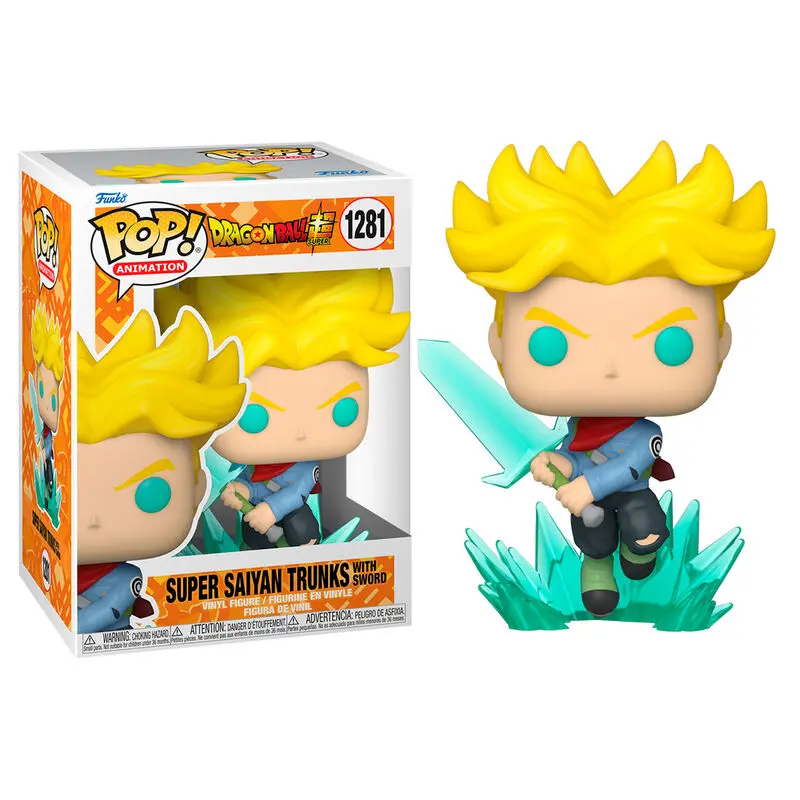 Dragon Ball Super POP! Animation Vinyl Figurica SS Trunks z mečem 9 cm fotografija izdelka